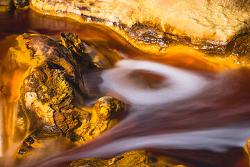 texturas y colores de la mina de hierro de RioTinto