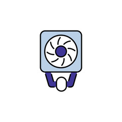 Naklejka premium Cooler icon design with white background stock illustration