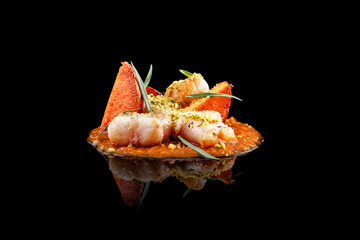 Elegant Asian fish dish with thick sauce