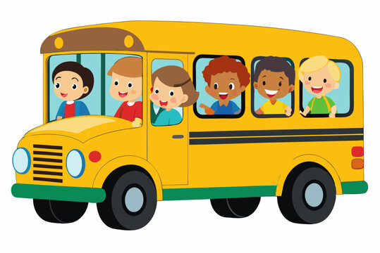 recommend clip art: School bus art vector illustrator