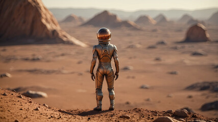 A Martian on the surface of Mars, an alien on another planet