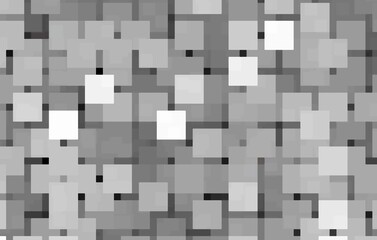 Gray white nice pixel puzzle background. Abstract background with squares. Topic: old computers from the 1960s and 1980s.