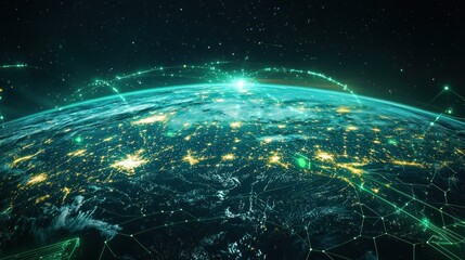 Global Network Connections - A Digital World