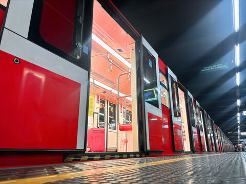underground of milan, italy, 16th august 2024