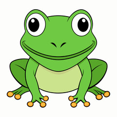 Frog art vector illustration