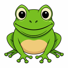 Frog art vector illustration