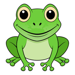 Frog art vector illustration