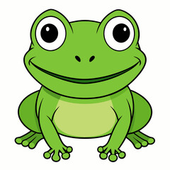 Frog art vector illustration