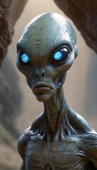  "Eyes of the Cosmos: The Alien's Luminous Gaze"