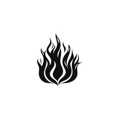 Simple and minimalist fire logo