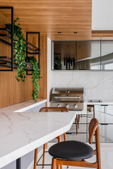 Cozinhas bonitas, design de interiores