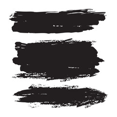 Set of paint brush stroke, ink splatter and artistic design elements, Dirty watercolor texture, box, frame, grunge background, black paint, ink brush stroke