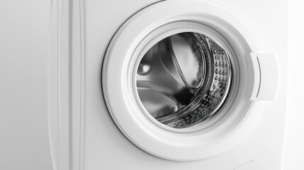 White Washing Machine Door