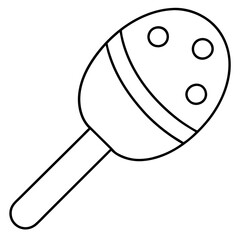 Paletas black vector illustration