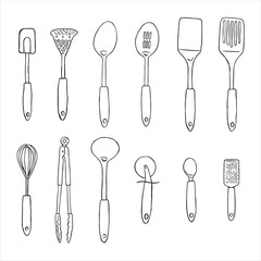 Kitchenware Line Art Illustration