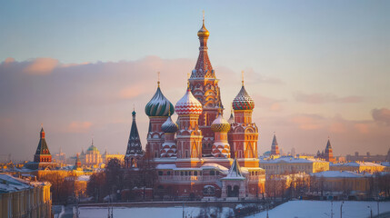 Tourism in Russia: Discovering the Red Square in Moscow,