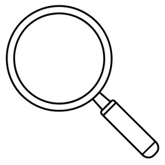 Magnifier art vector illustration
