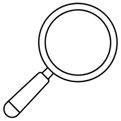 Magnifier art vector illustration