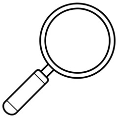 Magnifier art vector illustration