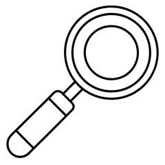 Magnifier art vector illustration
