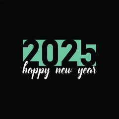 Obraz premium happy new year 2025 banner design