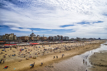 Scheveningen, the Hague, Netherlands, Holland, Europe.
Beautiful view of the beach and the Scheveningen skyline