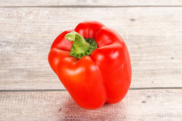 Ripe red Bulgarian bell pepper