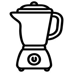 Line drawing of household appliances icons