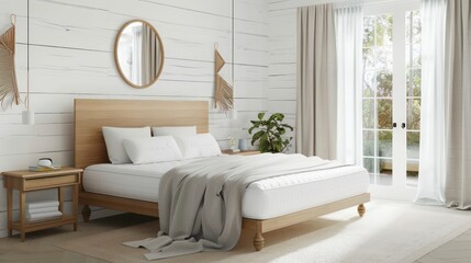 A cozy room with a neatly made bed, adorned walls, and modern design elements, creating a welcoming atmosphere that embodies the essence of home