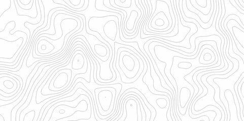 Seamless stripe wave line topography map pattern camping cartography diagram black and white geometric carve wave line. abstract landscape topography line map vector wavy texture design background.