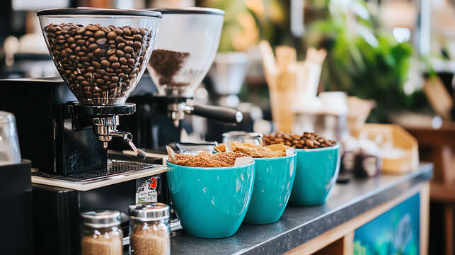 Describe the vibrant coffee culture of a city, highlighting local cafes, brewing methods, and the community that surrounds them