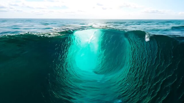 Moses Parts the Red Sea to Create a Passage for the Israelites Generative AI