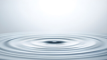 Fototapeta premium White Subtle Water Ripple Effect Background with Space for Text. Generative AI
