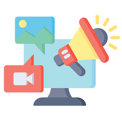 Obraz premium Advertisement Icon