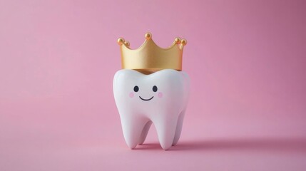 National Dentist Day Celebration: Happy Dentist's Day with Crowned Tooth Design