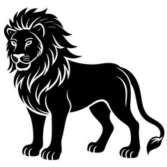 lion silhouette vector