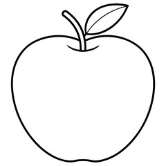 A apple on