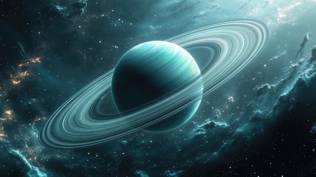 Uranus Rings. Exploration of the Beautiful and Abstract Rings of the Planet in the Solar System
