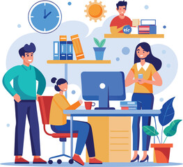 Business people office life