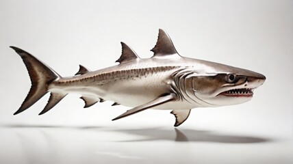 Fototapeta premium shark fish on white background