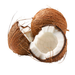 couple coconuts transparent background