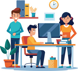 Business people office life