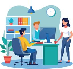 Business people office life