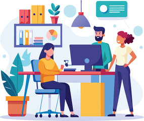 Business people office life