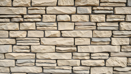 Textured Stone Wall Background with Space for Text. Generative AI