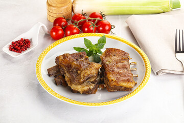 Roasted Lamb ribs with spices