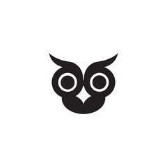 Modern owl logo design for business company or community
