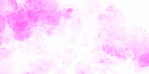 Natural shiny  soft pink and white light watercolor blurry cloudy pink fluffy view sky wallpaper texture. Colorful watercolor beautiful sky color light grunge, wall background.