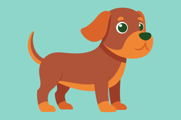 Puppy cartoon clipart vector art illustration