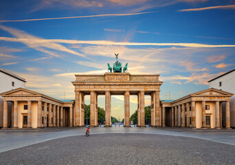 Brandenburg Gate or Brandenburger Tor at sunset, Berlin, Germany © AlexAnton